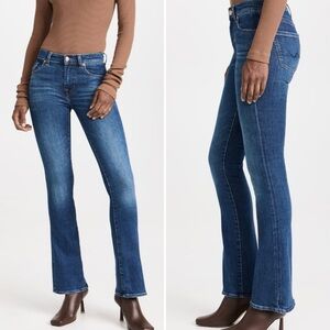 Women's Mid-Rise Flared Jeans - Blue